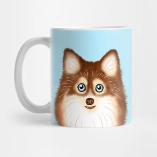 Red Pomsky Mug